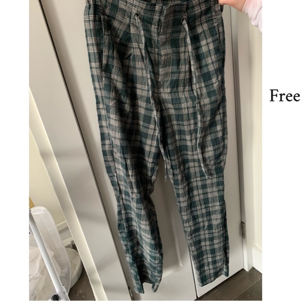 Free People Plaid Pants